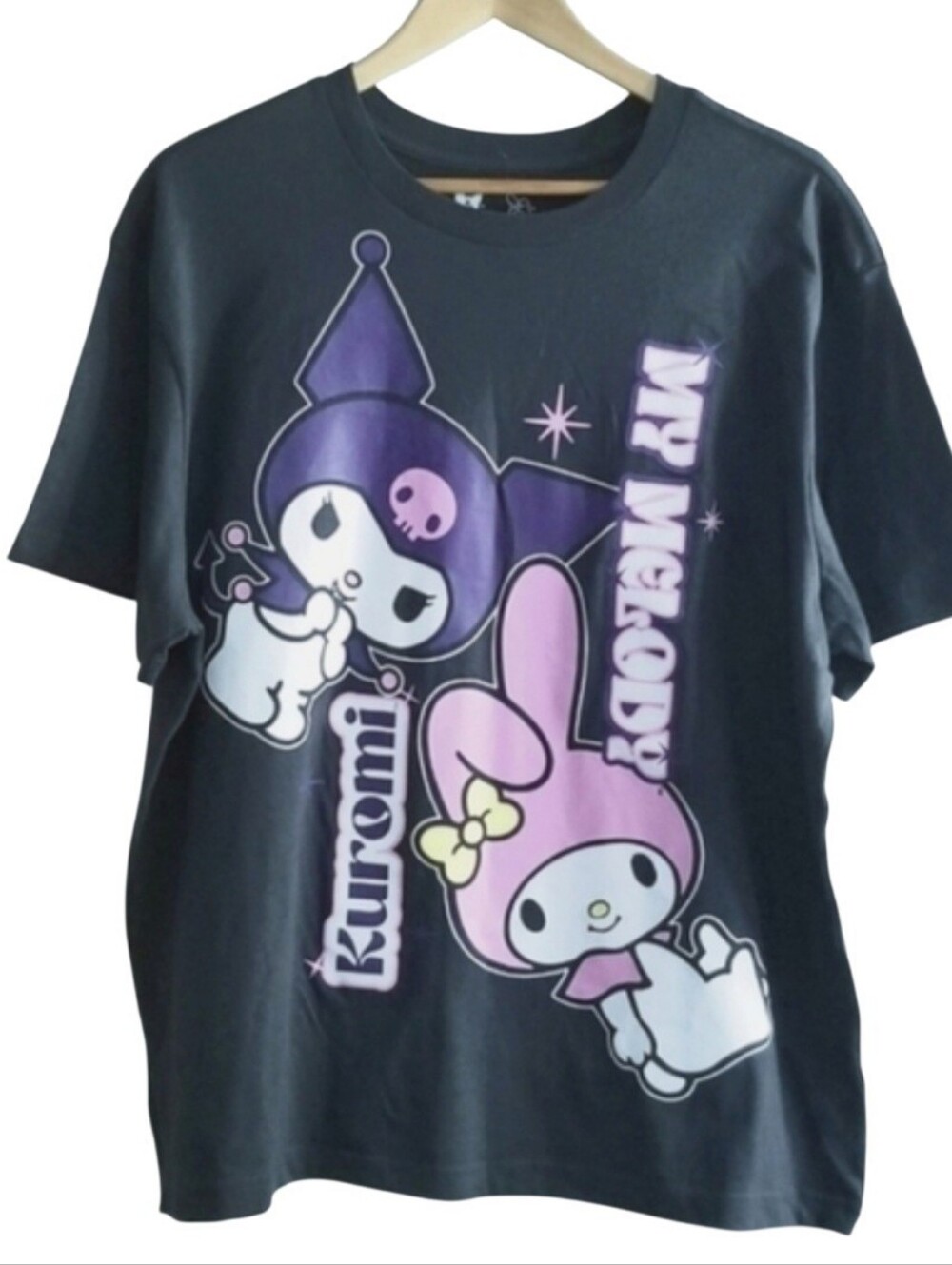 NEW Sanrio Kuromi & My Melody Graphic Print Tee Shirt NWOT